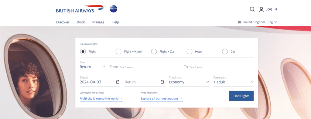 british airways reservation