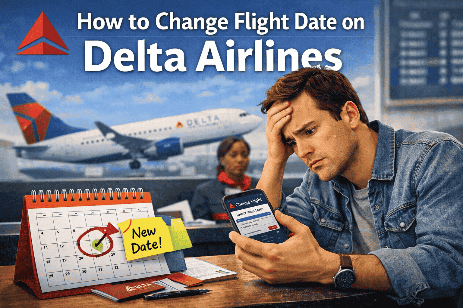 how to change flight date on delta airlines